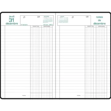 Agenda Semainier 2024 - 225 x 185 mm EXACOMPTA Horizons 22 Bleu