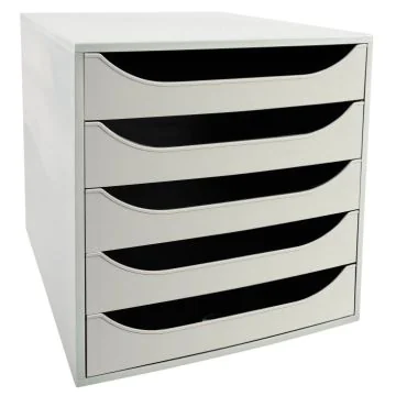 Module de rangement 5 tiroirs Ecobox+ - Gris EXACOMPTA Office Image