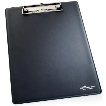 Porte Bloc à pince - Format A4 - Noir : DURABLE Modèle