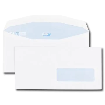 Enveloppes avec fenêtre - 114 x 229 mm - 80 g : GPV Office Lot de 1000 Visuel