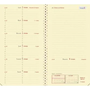 Agenda 2024/2025 - Italnote - 88 x 170 mm - Noir QUO VADIS carnet