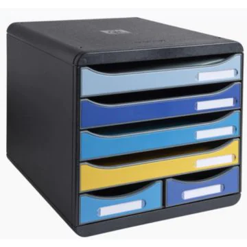 Module de rangement 6 tiroirs - Big Box Maxi : EXACOMPTA Bee Blue image