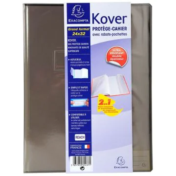 Protège-cahiers translucides - A4 Maxi - Assortiment EXACOMPTA Kover Image