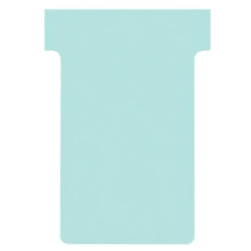 Fiches T - Indice 2 / 60 mm - Bleu : NOBO Lot de 100 visuel