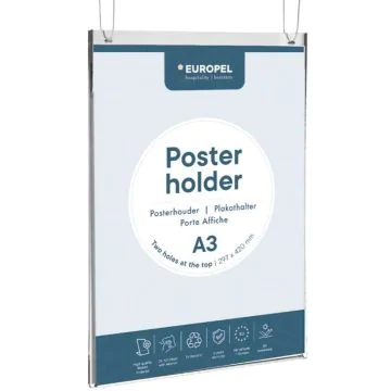 Porte Affiche à suspendre - A3 : EUROPEL modèle