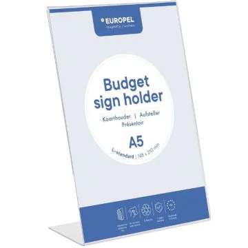 Présentoir de table incliné - Portrait - A5 : EUROPEL image