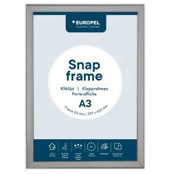 Cadre Porte affiche - A3 - Argent : EUROPEL image