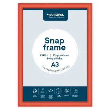 Cadre Porte affiche - A3 - Rouge : EUROPEL image