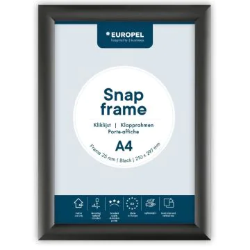 Cadre Porte affiche - A4 - Noir : EUROPEL image