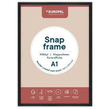 Cadre Porte affiche - A1 - Noir : EUROPEL image
