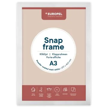 Cadre Porte affiche - A3 - Blanc : EUROPEL image