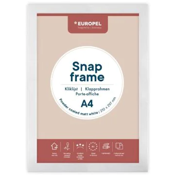 Cadre Porte affiche - A4 - Blanc : EUROPEL image