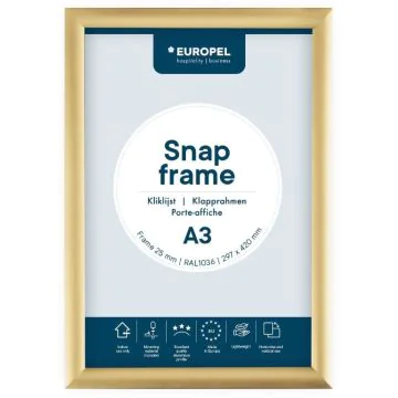 Cadre Porte affiche - A3 - Or : EUROPEL image