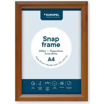 Cadre Porte affiche - A4 - Bois : EUROPEL image