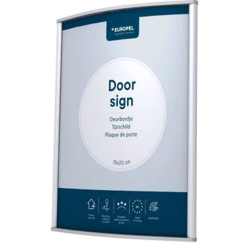 Plaque de Porte - 150 x 200 mm - Argent : EUROPEL image