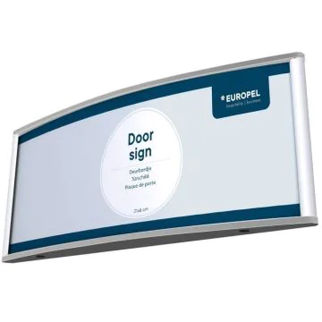 Plaque de Porte - 210 x 80 mm - Argent : EUROPEL image
