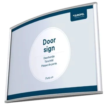 Plaque de Porte - 210 x 150 mm - Argent : EUROPEL image