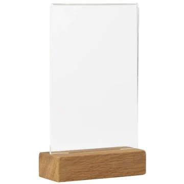 Présentoir de table avec socle en bois - A6 : EUROPEL image