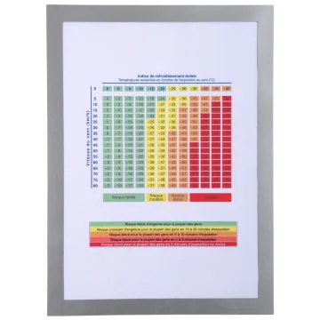 Pochette d'affichage magnétique - A4 - Argent EXACOMPTA Exemple