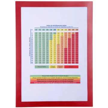 Pochette d'affichage magnétique - A4 - Rouge EXACOMPTA Visuel