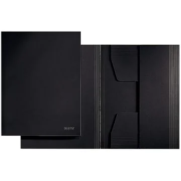 Photo Chemise-trieur à 3 rabats A4 - Noir : LEITZ - 3924-00-95