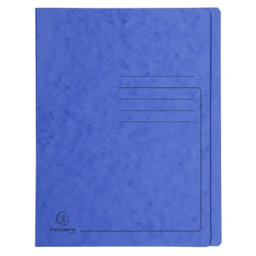 Chemise à lamelle imprimée A4 - Bleu : EXACOMPTA image