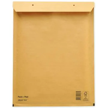 Pochettes d'expédition à coussin d'air - Marron - 290 x 370 mm : MAIL MEDIA Lot de 100 Visuel
