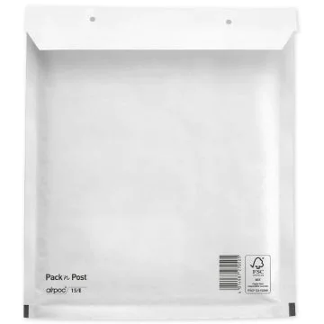 Pochettes d'expédition molletonnées - Blanc - 240 x 275 mm : MAIL MEDIA Lot de 100 Visuel
