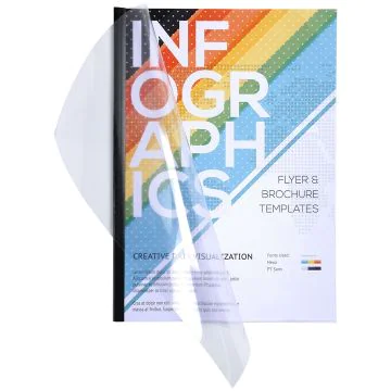 Couverture pour Reliure A4 - Cristal - 15/100e EXACOMPTA Lot de 100 Image