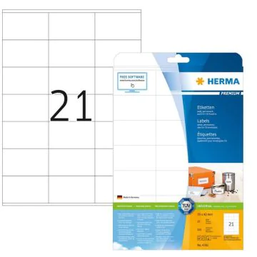 Étiquettes adhésives blanches 4361 Herma 