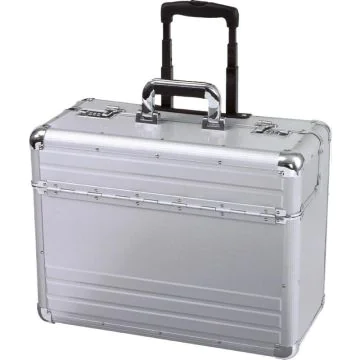 ALUMAXX Valise de pilote en aluminium avec trolley - OMEGA 45122