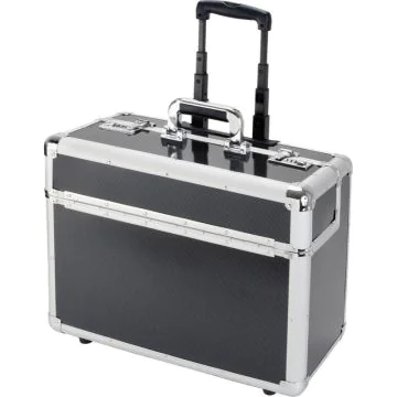 45129 ALUMAXX : Valise de pilote avec trolley en aluminium CARBON C-2 Classeur