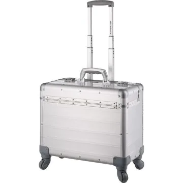 Valise de pilote à 4 roues en Aluminium - Argent : ALUMAXX Pandora 45168
