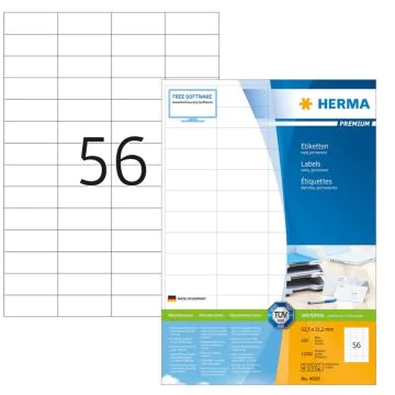 Étiquettes adhésives blanches - Multi-usages 4609  Herma 