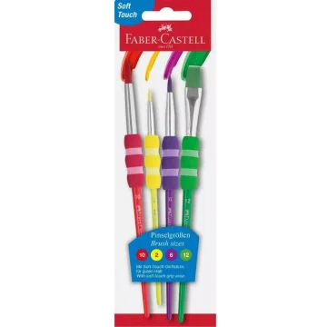 Kit de 4 pinceaux n° 2, 6, 10 et 12 : FABER-CASTELL image