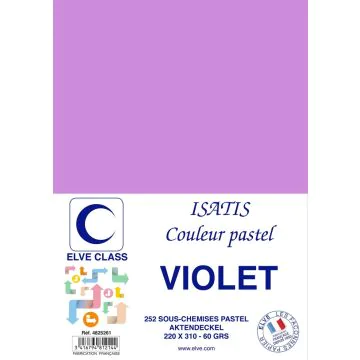 Sous-Chemise pour dossier A4 - Violet ELVE Isatis 4825261