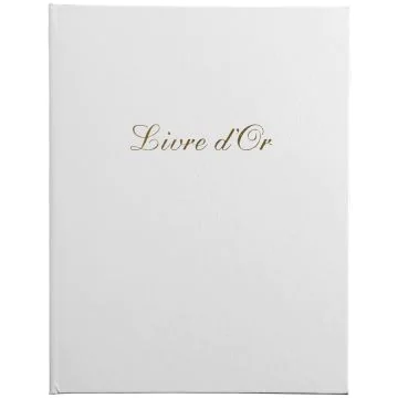 Livre d'or - 270 x 220 mm - Blanc : EXACOMPTA Balacron Photo