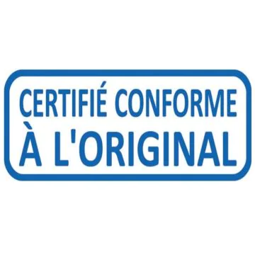 CERTIFIE CONFORME A L'ORIGINAL Tampon X-Print TRODAT 4912 Encre Bleu tampon