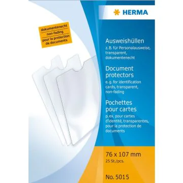 HERMA : Etui de protection pour document 76 x 107 mm 5015