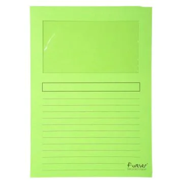 EXACOMPTA  50253E : chemises à fenêtre - Vert clair Forever