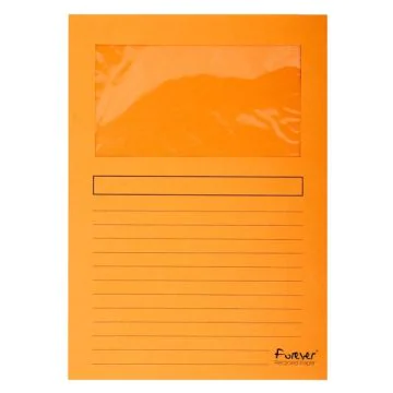 EXACOMPTA  50254E : chemises à fenêtre - Orange Forever