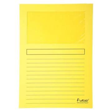 EXACOMPTA  50259E : chemises à fenêtre - Jaune Forever