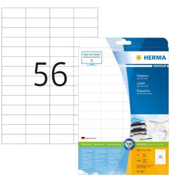 Étiquettes adhésives blanches - Multi-usages 5052 Herma 