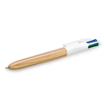 Stylo 4 couleurs à bille rétractable BIC Wood Style photo