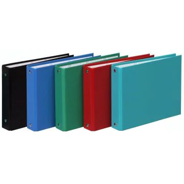 Classeur à 2 anneaux pour fiches bristol - Avec intercalaires - 165 x 240 mm - Assortiment EXACOMPTA Image