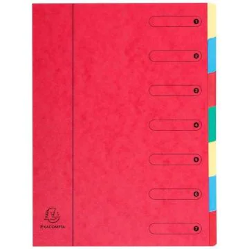 Trieur 7 compartiments - Rouge EXACOMPTA Harmonika