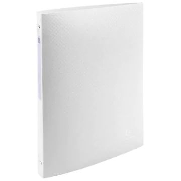 Classeur souple en PP - 4 anneaux de 15 mm - Blanc EXACOMPTA Visuel