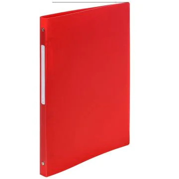 Exacompta 51195E : Classeur souple Rouge - 4 anneaux