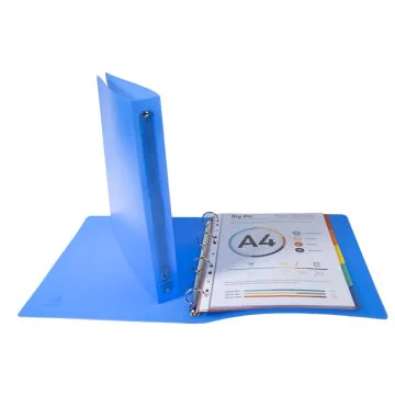 Exacompta 51262E Chromaline : Classeur souple Turquoise - 4 anneaux