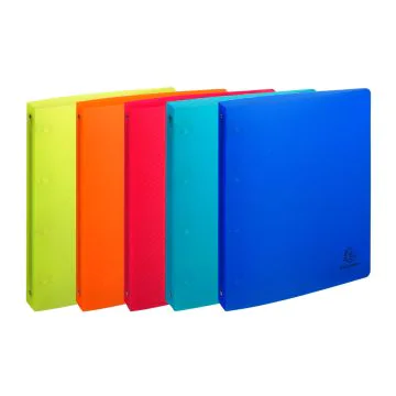 Exacompta 51377E Linicolor : Classeur souple Assortiment - 4 anneaux